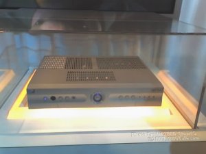 DIRECTV shows a mockup of its new Plus HD DVR at the Consumer Electronics Show