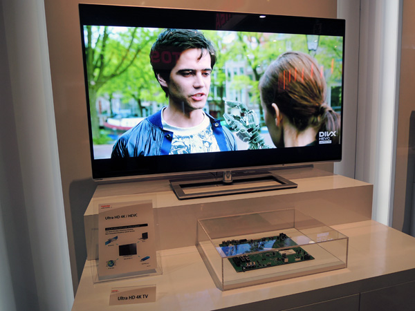 Toshiba (like many others) is moving quickly to adopt and integrate HEVC H.265  encoding and decoding into their products.