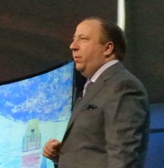 Joe Stinziano, man of the hour at Samsung's press event. (Photo: Ken Werner)