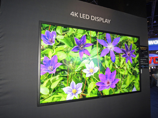 No plasma? No problem for Panasonic, which showed new 84-inch and 98-inch 4K LCD monitors at the show.