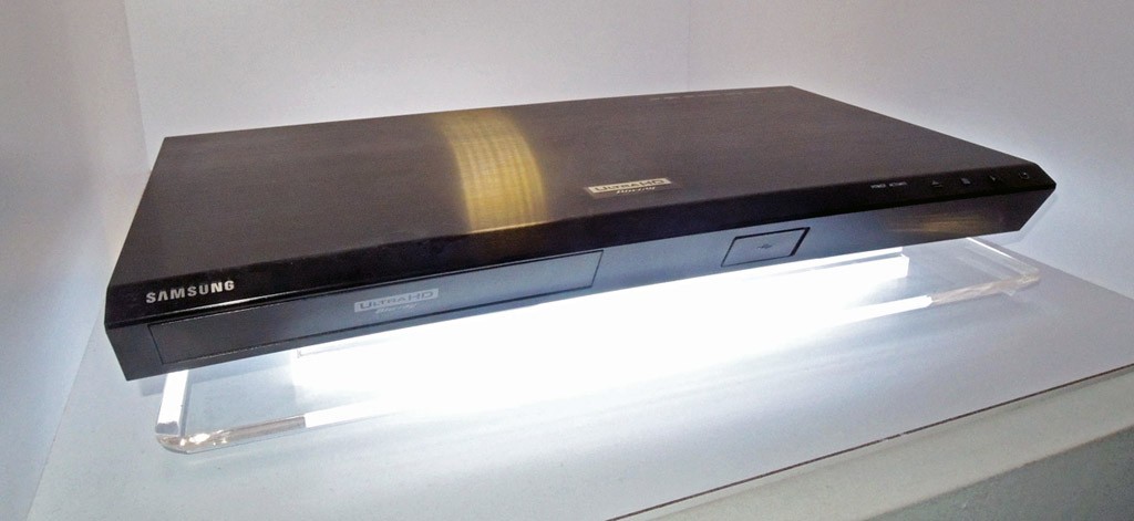 As of this writing, only Samsung is shipping a UHD Blu-ray player, and it can also play back UHD content.