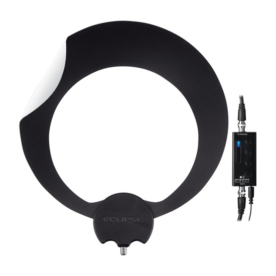 The ClearStream Eclipse loop antenna and amplifier.