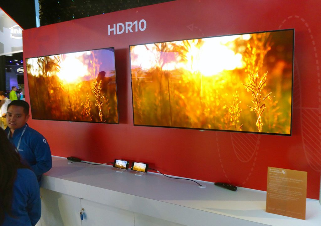 Even Qualcomm is getting into the HDR game, showcasing the processing power of their Snapdragon CPU to drive displays.