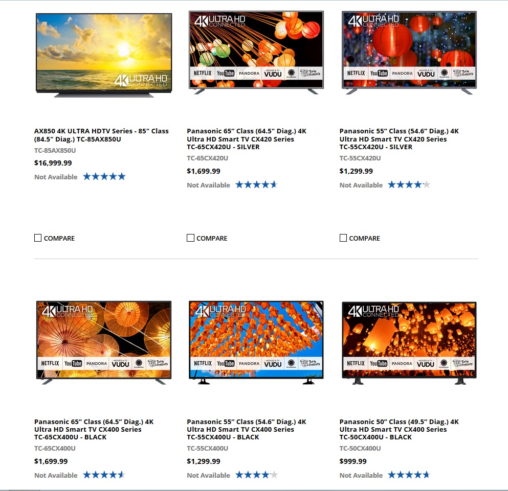 Some really nice-looking Ultra HDTVs here...but ya can't buy them.