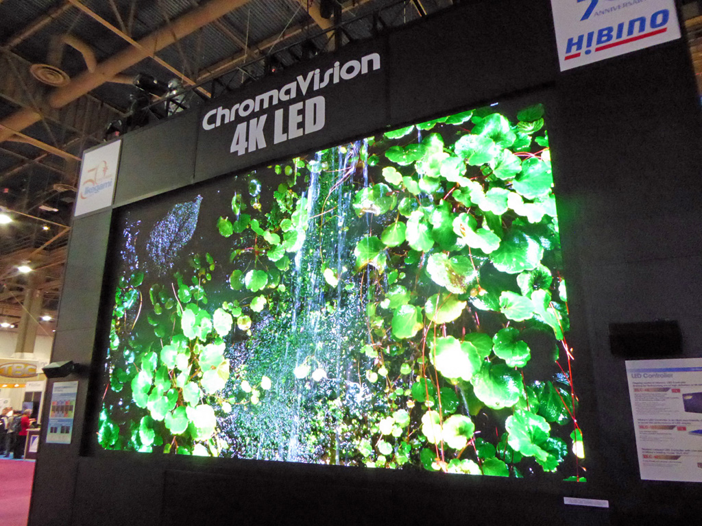 Chromavisiuon's fine-pitch 4K videowall was one of several fine-pitch LED displays at the show - perfect for indoor use.