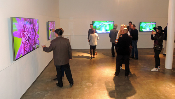 Vizio's event was staged in a gallery and featured
