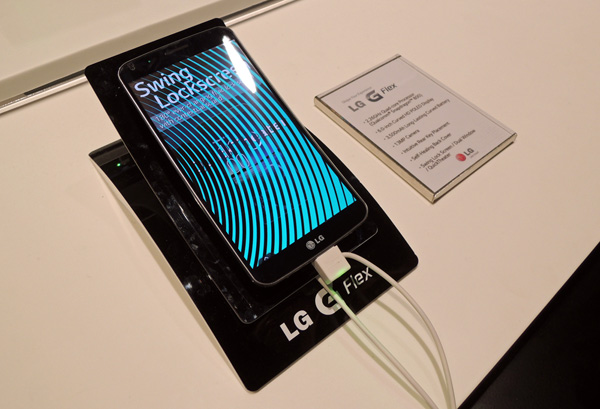 LG's new G-Flex curved phone has a 6-inch screen. Too big? Apparently not!