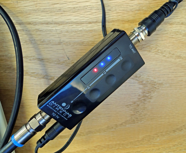 This is what the ClearStream Micron XG preamp looks like. Notice the four operating modes, selectable with a small tactile pushbutton.