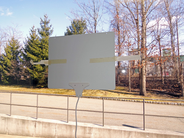 ...as it is to attach the Mohu Leaf. Maybe transparent tape would look nicer?