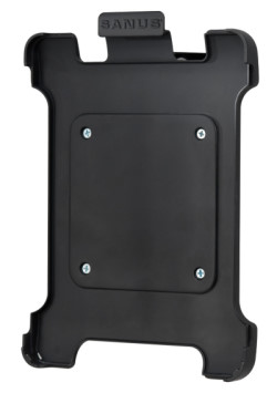 The Sanus iPad Mount Adapter bolts onto any VESA 100 x 100 compatible mount.