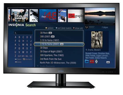 The new Insignia connected TVs from Best Buy include a new user interface based on TiVo technology.