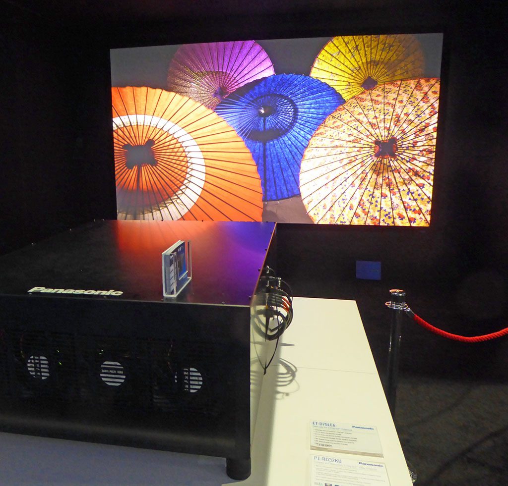 And Panasonic harnessed laser/phosphor technology to a new high-brightness 4K projector.