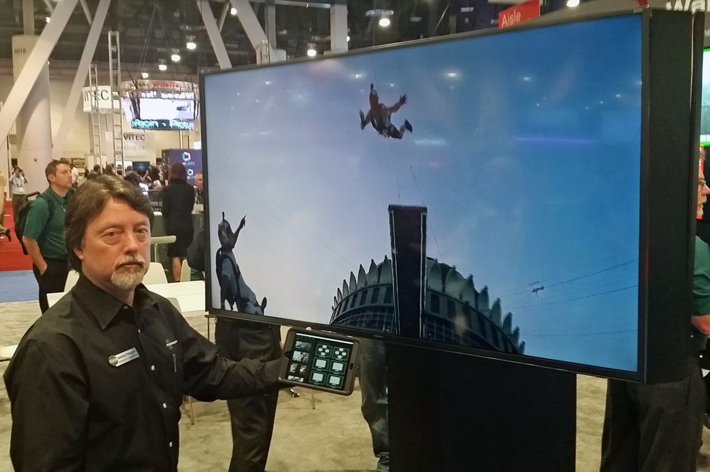 RGB Spectrum's new Zio AV-over-IP system has one of the most user-friendly interfaces I've seen to date - touch and swipe to connect video streams.