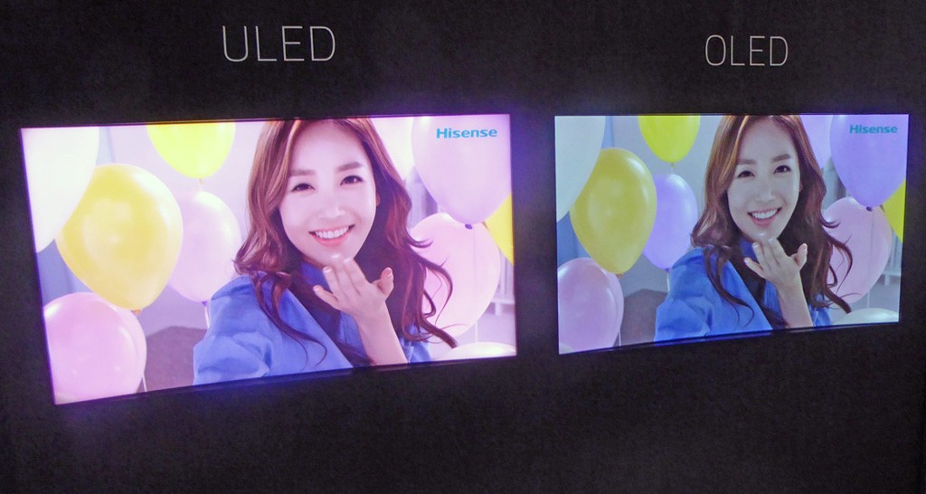 Hisense compared HDR on OLED TVs to their 