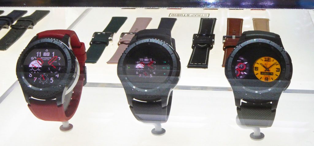 Figure 13. Samsung's OLED smart watches can change to show any watch face configuration you like.