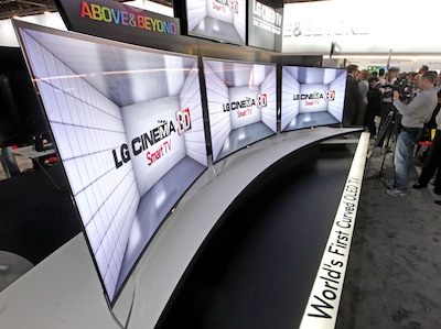 LG Shows Its First OLED TV With Curved Screen