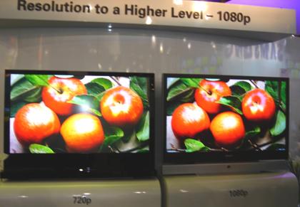 1080p vs. 720p by Samsung